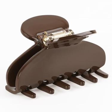 Imagem de MAORULU Clipe de cabelo de acetato médio fofo para mulheres e meninas, clipes de garra de tartaruga de 7,6 cm para cabelos finos e médios grossos, clipe de banana francesa durável com caixa de