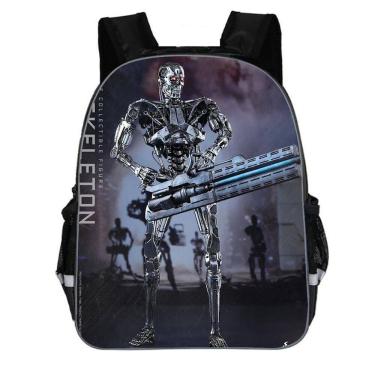 Imagem de Mochila escolar Skeleton Terminators T800 para estudantes escolares