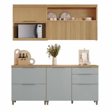 Imagem de Armário De Cozinha Completa 100% MDF 4 Portas 4 Gavetas Mariah Nesher
