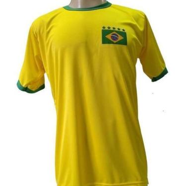 Imagem de Camisa Brasil Amarela Torcedor Adulto Patriota-Masculino