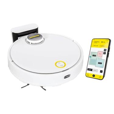 Imagem de Kärcher Robô Aspirador de Pó RCV 3 com Mapeamento Inteligente, Aspira e Passa Pano. Controle via Aplicativo. Autonomia de 120 min. Navegação a Laser LiDAR e Sensor 360° - Bivolt