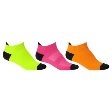 Imagem de Kit 3 Pares de Meias Esportivas Academia Unissex Cano Curto Soquete Ca