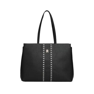 Imagem de Tommy Hilfiger Bolsa feminina atemporal, preta, tamanho único