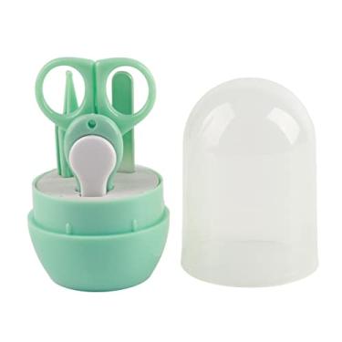 Imagem de Cuofyunl kit de unhas para bebê tesoura segura cortador de unhas pinça portátil conjunto de manicure para crianças pequenas