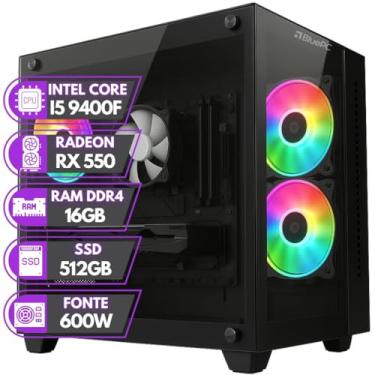 Imagem de PC Gamer BluePC RUSH - Intel Core i5 9400F 16GB DDR4 Radeon RX 550 4GB SSD 512GB - PGBP-RUS1024