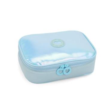 Imagem de Estojo Box Escolar Teen Holográfico Moderno Grande (Azul)