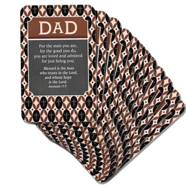 Imagem de Dicksons Marcador de livro cristão inspirador para livros, estudo da Bíblia, diários 6 x 10 cm, cartolina Dad Blessed is The Man, pacote com 12