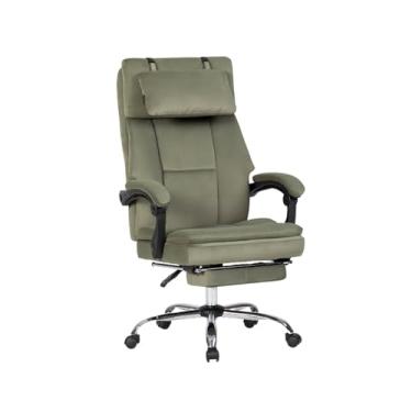 Imagem de Cadeira de escritório multifuncional ajustável com assento de rodas com suporte para encosto, cadeira ergonômica para computador, cadeira de jogos, giratória, confortável, cadeira de balanço para