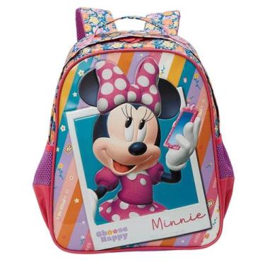 Imagem de Mochila De Costa Escolar Infantil Minnie Xeryus, Rosa