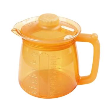 Imagem de FytStycale Chaleira de silicone portátil de 500ml, ao calor, ideal para chá, leite, limonada, mel e sucos em folhas, Laranja