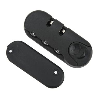 Imagem de SPYMINNPOO Trava de Bagagem Em Liga de Zinco Com Senha de 3 Dígitos Trava de Segurança para Mala para Viagens, de Mala Preta Fosca de Plástico para Bagagem, Caixa de Ferramentas, 3,1 X 1,2 X 2, pol.