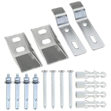 Imagem de Heyous 2 pares de suportes de pia de parede de aço inoxidável com parafusos suporte de montagem de mictório para cozinha e banheiro