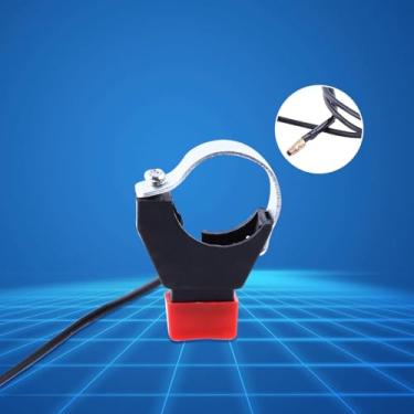 Imagem de Luqeeg Ajuste de para Mini Moto Quad Dirt Bike Stop Kill Switch Guiador de 22 Mm - Botão Carregado Com Mola para Fácil Operação - Adequado para Bicicletas Resfriadas a Ar ou água, Material de Longa