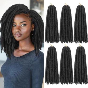 Imagem de Cabelo de crochê WIGNEE Faux Locs, 10 polegadas de comprimento, pré-en