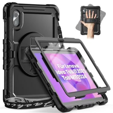 Imagem de timecity Capa para tablet Lenovo Tab M11 (TB330FU/TB330XU) de 11 polegadas com suporte para caneta/suporte de caneta/protetor de tela/alça de mão de 360°, para Tab K11 LTE 2024/Lenovo Xiaoxin Pad 2024