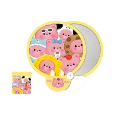 Imagem de Ventilador Portátil Dobrável De Verão Com Desenho De Menina, Placa Ref