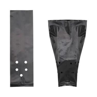 Imagem de Sacos De Plástico PE Pretos Para Plantio De Mudas, 50 Peças, Vaso Resp