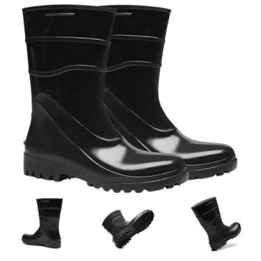 Imagem de Bota Galocha Pvc Cano Medio Bracol Impermeável Limpeza Forrada Epi, 40