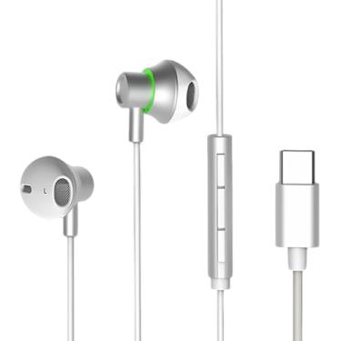 Imagem de DIANMO Fones de ouvido com placa de som R9 com trocador de voz, semiintra-auricular com fio com placa de som integrada, 12 modos para jogos, streaming, TikTok, compatível com PCs, telefones e tablets