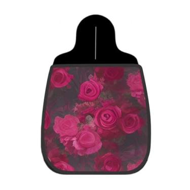 Imagem de Lixeira De Carro Organizador Lixinhocar Rosas Rosa Fundo Escuro