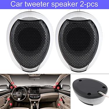 Imagem de Semme Universal 2pcs 1000W Alto-falantes Mini Dome Tweeter de Alta Eficiência Potente de Som de áudio para Carro Atualização Prata 60,9x50,8mm