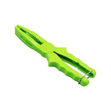 Imagem de Pegador de peixe flutuante de 20 cm, pegador de pesca, alicate de boca de peixe-gato, suporte para robalas digitais, ferramenta de aderência labial de água salgada com cordão, presentes para homens, verde