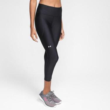 Imagem de Calça Legging Under Armour Feminina, Preto, Branco, M
