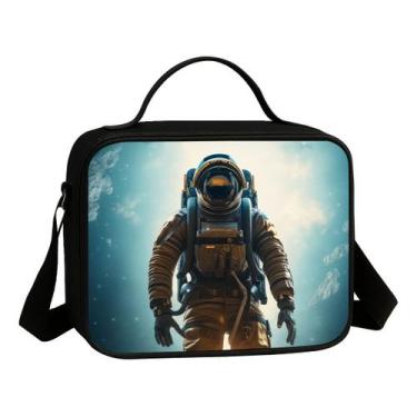 Imagem de Lancheira Termica Escolar Estampa Galaxia Astronauta Estrela Lançament