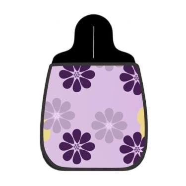 Imagem de Lixeira De Carro Organizador Lixinhocar Flores Roxas Fundo Lilás 7