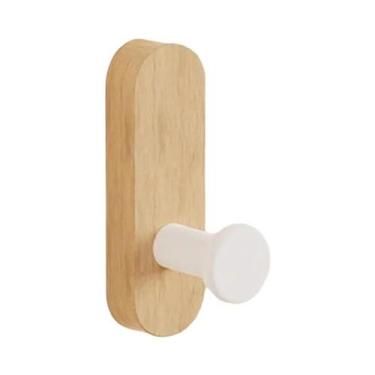Imagem de Ganchos De Parede Autoadesivos De Madeira De Nogueira Para Casacos, To