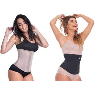 Imagem de Cinta Modeladora Das Famosas Modeladora Alta Compressão Curta 8 barbat