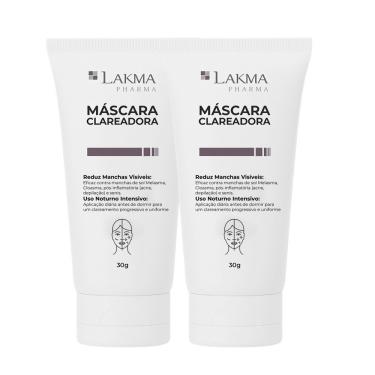 Imagem de Kit 2 Máscara Clareadora Redutor De Manchas 30g Lakma Pharma