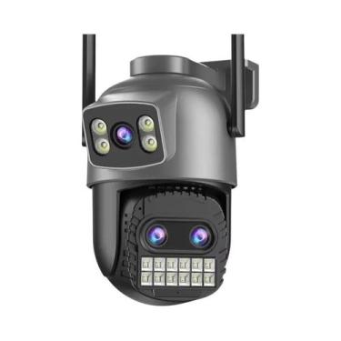 Imagem de Câmera IP Wi-Fi Externa 15MP Com Tela Dupla E Zoom 10X PTZ Para Vigilâ