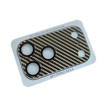 Imagem de Protetor De Lente De Câmera Em Fibra De Carbono Kevlar Para iPhone 17 