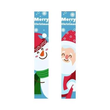Imagem de Banner De Natal Para Pendurar Na Porta, Com Estampa De Papai Noel E So