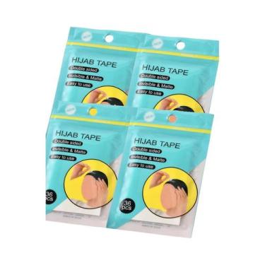 Imagem de Fita Adesiva Transparente Dupla Face Para Hijab, Forte Adesão, Acessór