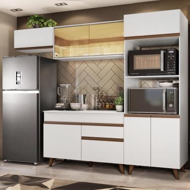 Imagem de Cozinha Completa Reims com Armário e Balcão Branco Madesa