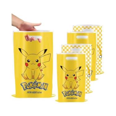 Imagem de Sacolas De Lembrancinhas Para Festa De Aniversário Pokémon, Embalagem 