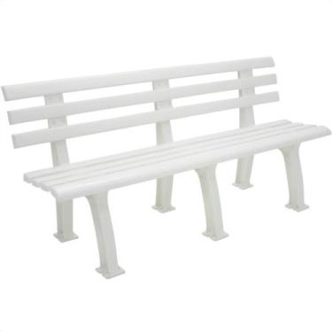 Imagem de Banco para Jardim Tramandaí em Polipropileno Branco - 92400010 - TRAMO