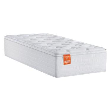 Imagem de Colchão Solteiro Molas Pillow Top 88x188x27cm Branco