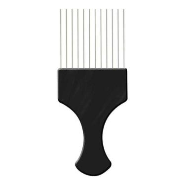 Imagem de Pente Afro com Dentes de Aço Ref: 3792 Preto - Santa Clara