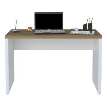Imagem de Mesa Para Escritório Home Office 120cm Cisne Olmo/branco A06 -mpozenato