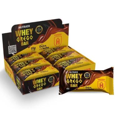 Imagem de Whey Grego Bar (12Un De 40G) Dulce De Leche Havanna Nutrata