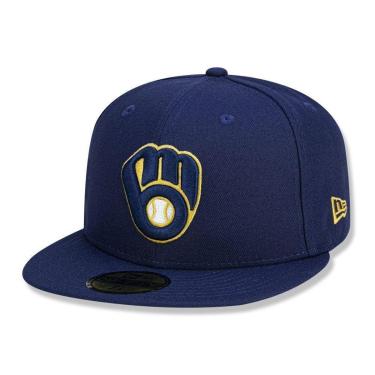 Imagem de Boné New Era Milwaukee Brewers Aba Reta Fitted-Unissex