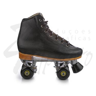 Imagem de Patins Quad Profissional Básico 4 Rodas Clássico-Unissex