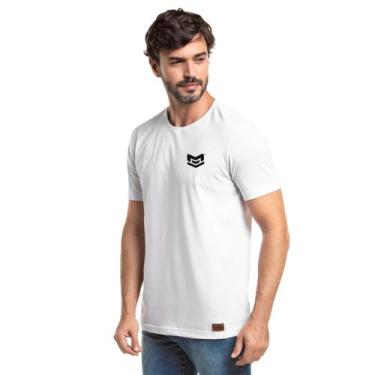 Imagem de Camiseta Zor Masculina Manga Curta Branca Básica Casual Confortável pa