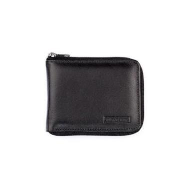 Imagem de Carteira masculina Zipp de couro italiano com zíper-Masculino