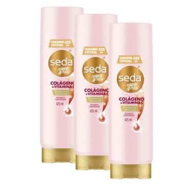 Imagem de 3 Condicionador Seda Niina Secrets Colágeno Vitamina C 425ml