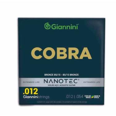 Imagem de Encordoamento Para Violão 6 Cordas Nanotec Cobra Giannini (.012 - .054)