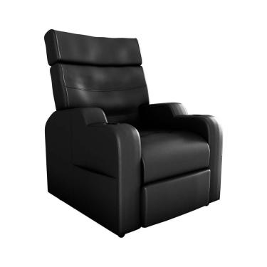 Imagem de Poltrona Reclinável do Papai Toro Corino Preto Matrix